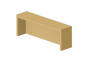 Tables 3D - Bureau en bois laqu&eacute; - Prima Linea - Fly