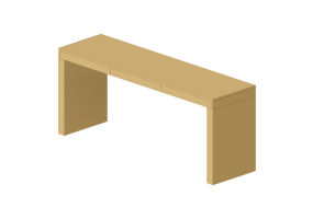 3D Tisch - Schreibtisch aus lackiertem Holz - Prima Linea - Fly