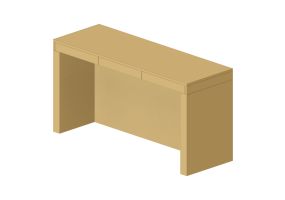 Tables 3D - Bureau en bois laqu&eacute; - Prima Linea - Fly