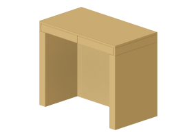 Mesas 3D - Escritorio de madera lacada - Prima Linea - Fly
