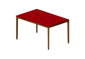 Mesas 3D - Mesa de madera lacada - Prima Linea - Isis