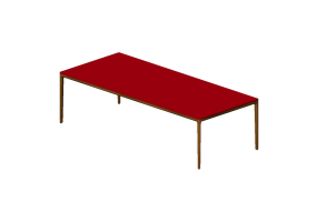 Mesas 3D - Mesa de madeira envernizada - Prima Linea - Isis