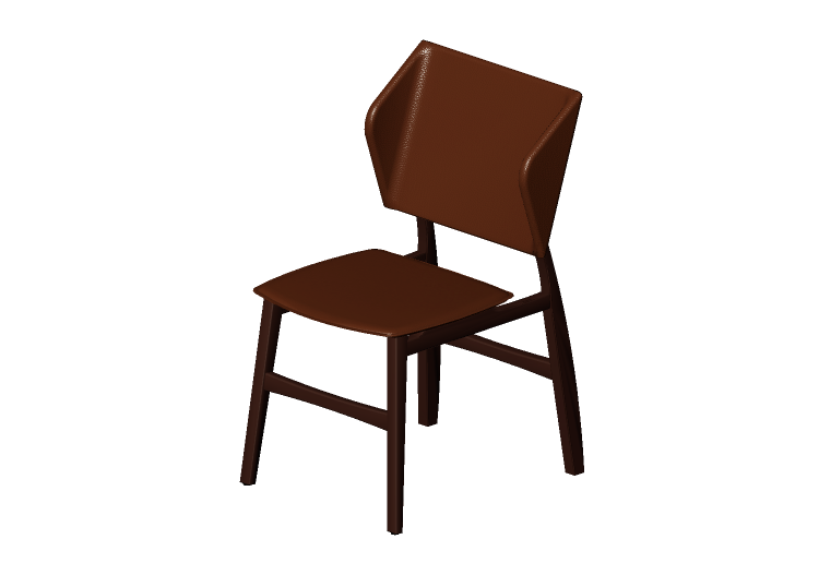 Chaises 3D - Chaise en cuir - Prima Linea - Ida - Prima... Chaises 3D - Chaise en cuir - Prima Linea - Ida - Prima...