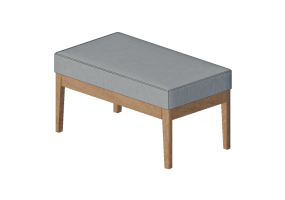 Sillas 3D - Banco de madera - Prima Linea - Camper