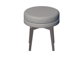 3D St&uuml;hle - Hocker aus Stoff - Prima Linea - Emily