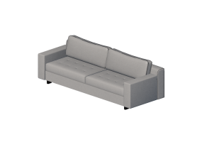 Chairs and Sofas 3D - Fabric sofa - Prima Linea - Aqua