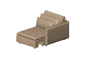 Poltronas y Sof&aacute;s 3D - Sof&aacute; de tela - Prima Linea - Buriti