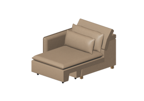 Chairs and Sofas 3D - Fabric sofa - Prima Linea - Buriti