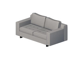 Chairs and Sofas 3D - Fabric sofa - Prima Linea - Aqua