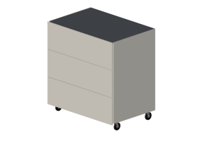 Letti 3D - Comodino in legno laccato - Prima Linea - Vega