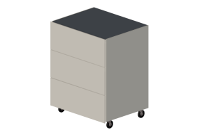 Lits 3D - Table de nuit en bois laqué - Prima Linea - Vega