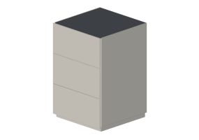 Lits 3D - Table de nuit en bois laqué - Prima Linea - Vega