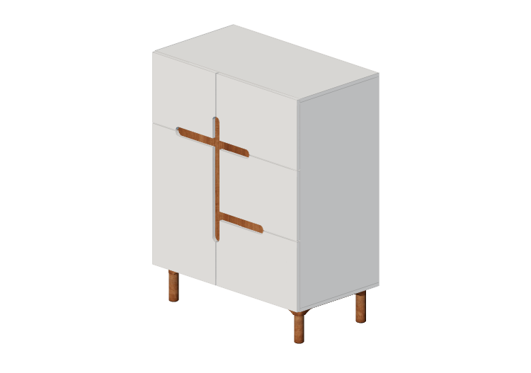 Armarios y Cómodas 3D - Cómoda de madera lacada - Prima... Armarios y Cómodas 3D - Cómoda de madera lacada - Prima...