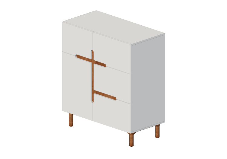 Armarios y Cómodas 3D - Cómoda de madera lacada - Prima... Armarios y Cómodas 3D - Cómoda de madera lacada - Prima...