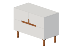 3D Schr&auml;nke und Kommoden - Mini-Kommode aus lackiertem Holz - Prima Linea - Alamo