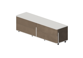 Wardrobes and Cabinets 3D - Leather drawerset - Prima Linea - Coral