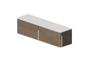 Wardrobes and Cabinets 3D - Leather drawerset - Prima Linea - Coral