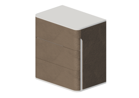 3D Schr&auml;nke und Kommoden - Mini-Kommode aus Leder - Prima Linea - Coral