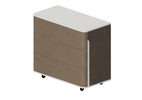 Armoires 3D - Mini commode en cuir - Prima Linea - Coral