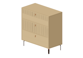 Armarios y C&oacute;modas 3D - C&oacute;moda de madera Lacada - Prima Linea - Lupino