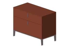 Armadi 3D - Mini comò in legno laccato - Prima Linea - Munique