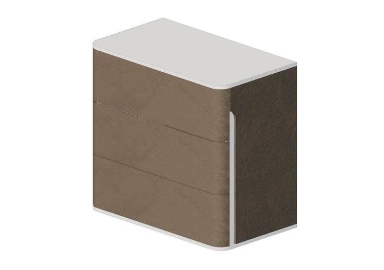 Wardrobes and Cabinets 3D - Mini dresser in leather - Prima... Wardrobes and Cabinets 3D - Mini dresser in leather - Prima...