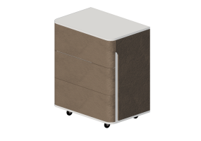 3D Schr&auml;nke und Kommoden - Mini-Kommode aus Leder - Prima Linea - Coral