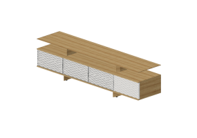 Mobili 3D - Madia in legno - Prima Linea - Jean