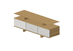 Meubles 3D - Buffet en bois - Prima Linea - Jean