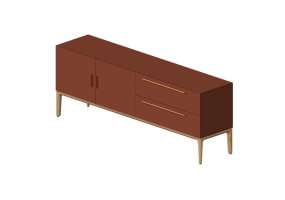 Mobili 3D - Buffet in legno laccato - Prima Linea - Achilis