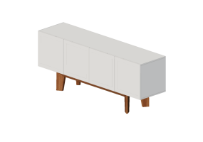 Meubles 3D - Buffet en bois laqué - Prima Linea - Alina