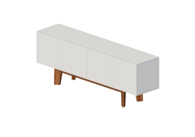 Muebles 3D - Buffet de madera lacada - Prima Linea - Alina