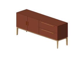 3D Furniture - Buffet in lacquered wood - Prima Linea - Achilis