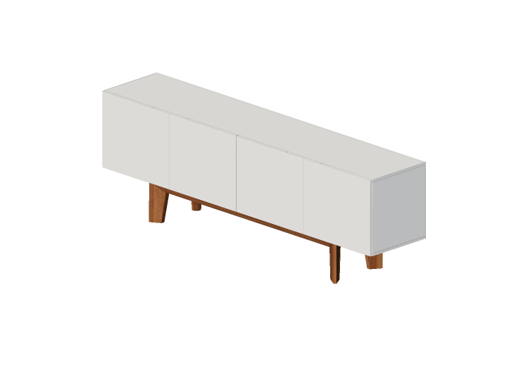 Mobili 3D - Buffet in legno laccato - Prima Linea - Alina -... Mobili 3D - Buffet in legno laccato - Prima Linea - Alina -...
