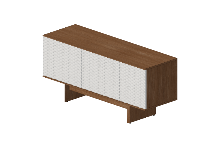 Móveis 3D - Buffet de madeira - Prima Linea - Lucca - Prima... Móveis 3D - Buffet de madeira - Prima Linea - Lucca - Prima...