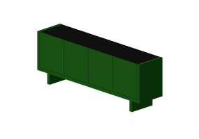 3D Furniture - Lacquered Wood Buffet - Prima Linea - Bella