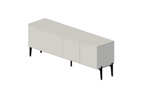 3D Furniture - Lacquered Wood Buffet - Prima Linea - Munari