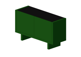 Muebles 3D - Buffet de madera lacada - Prima Linea - Bella