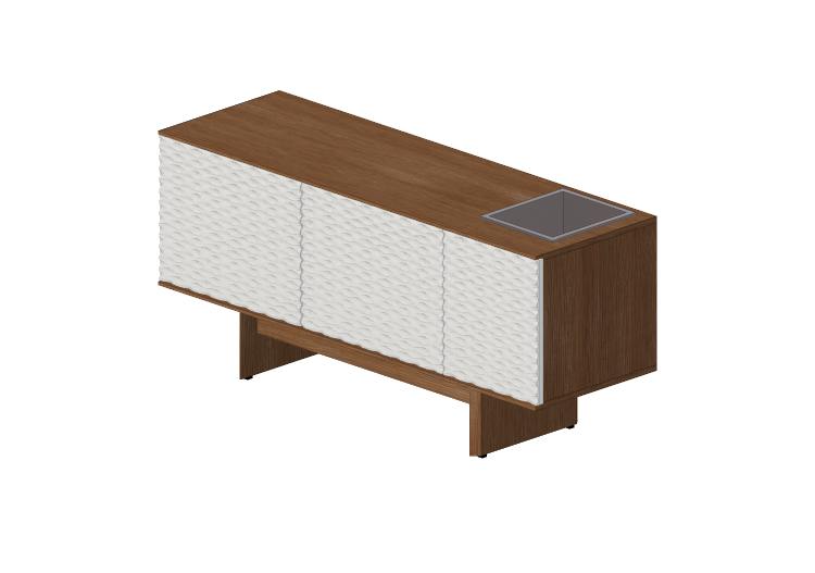 Móveis 3D - Buffet de madeira - Prima Linea - Lucca - Prima... Móveis 3D - Buffet de madeira - Prima Linea - Lucca - Prima...