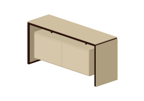 Meubles 3D - Buffet en bois laqué - Prima Linea - Aeron
