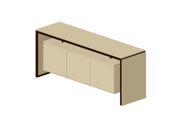 Muebles 3D - Buffet de madera lacada - Prima Linea - Aeron... Muebles 3D - Buffet de madera lacada - Prima Linea - Aeron...
