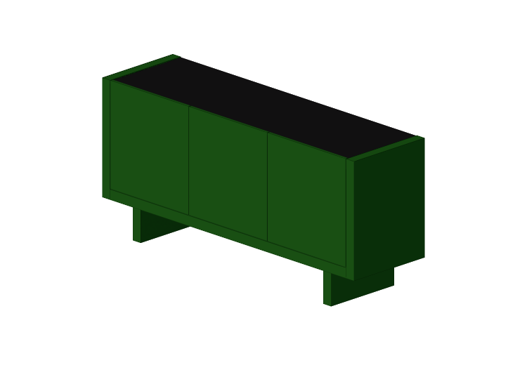 Meubles 3D - Buffet en bois laqué - Prima Linea - Bella -... Meubles 3D - Buffet en bois laqué - Prima Linea - Bella -...