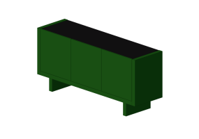3D Furniture - Lacquered Wood Buffet - Prima Linea - Bella