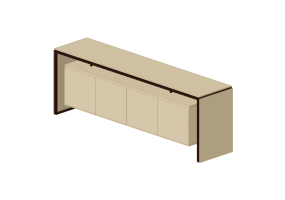 3D M&ouml;bel - Buffet aus lackiertem Holz - Prima Linea - Aeron