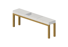Meubles 3D - Buffet en bois laqu&eacute; - Prima Linea - Viena