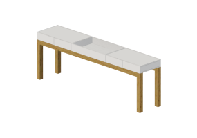 3D M&ouml;bel - Anrichte aus lackierte Holz - Prima Linea - Viena