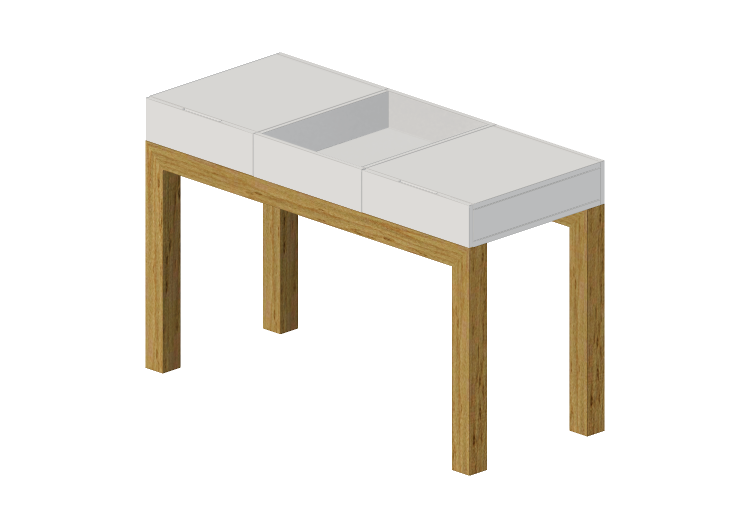 Móveis 3D - Aparador de madeira envernizada - Prima Linea -... Móveis 3D - Aparador de madeira envernizada - Prima Linea -...