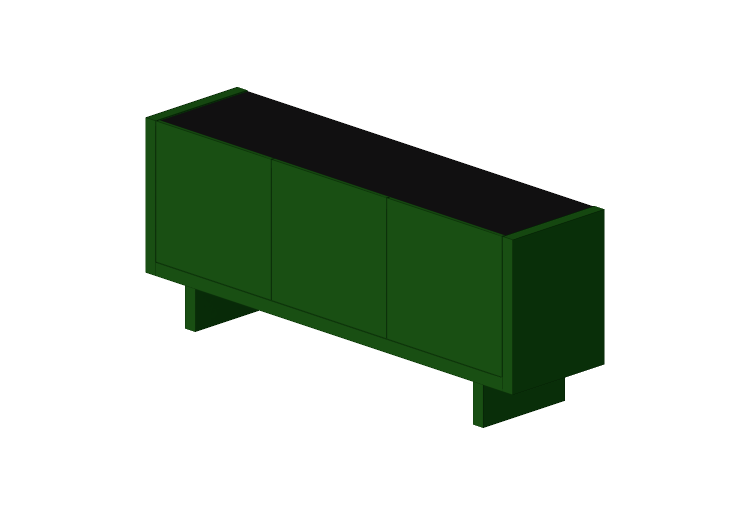 Meubles 3D - Buffet en bois laqué - Prima Linea - Bella -... Meubles 3D - Buffet en bois laqué - Prima Linea - Bella -...