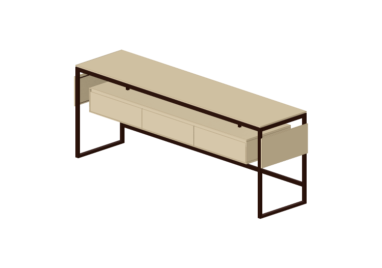Muebles 3D - Aparador de madera lacada - Prima Linea -... Muebles 3D - Aparador de madera lacada - Prima Linea -...