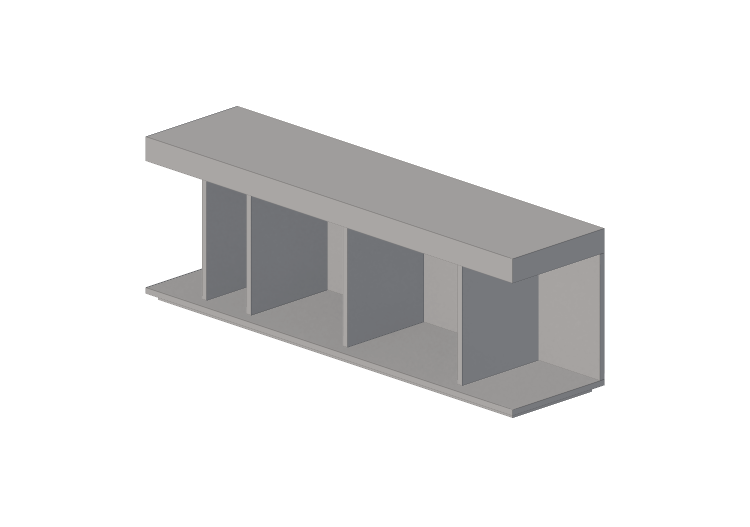 Accessori 3D - Mensola in legno laccato - Prima Linea -... Accessori 3D - Mensola in legno laccato - Prima Linea -...